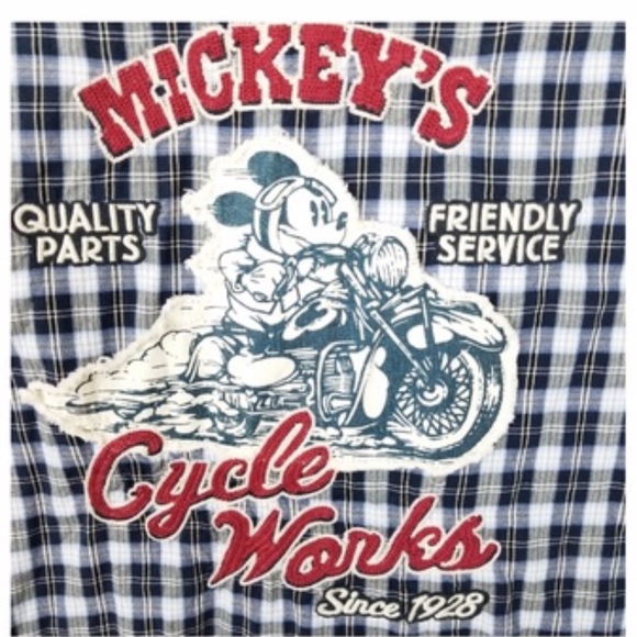Disney Other - Authentic Disney Parks Motorcycle Mickey Shirt XXL